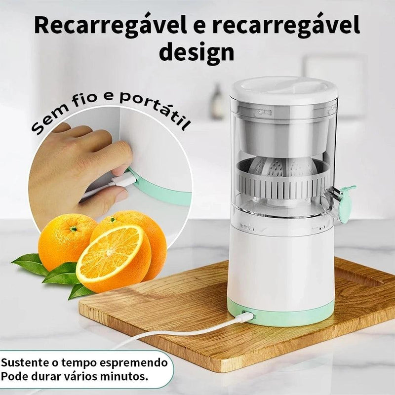 Espremedor de Laranja Elétrico Máquina de Suco de Frutas Carregamento USB