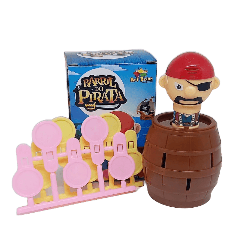 Brinquedo Pula Pirata Barril