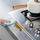 Papel de parede de alumínio adesivo à prova d'água e anti-óleo para armário de cozinha