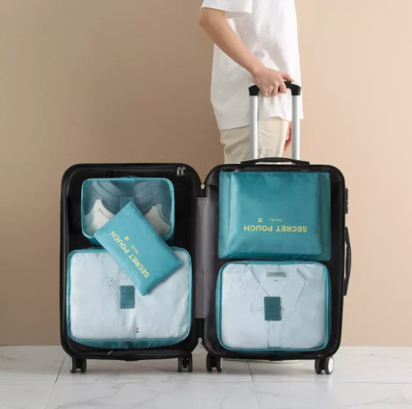 Kit Organizador de Mala de Viagem com 6 Necessaires