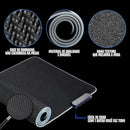 Mousepad Gamer LED Edge RGB 7 Cores Grande USB Antiderrapante 80x30cm