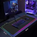 Mousepad Gamer LED Edge RGB 7 Cores Grande USB Antiderrapante 80x30cm