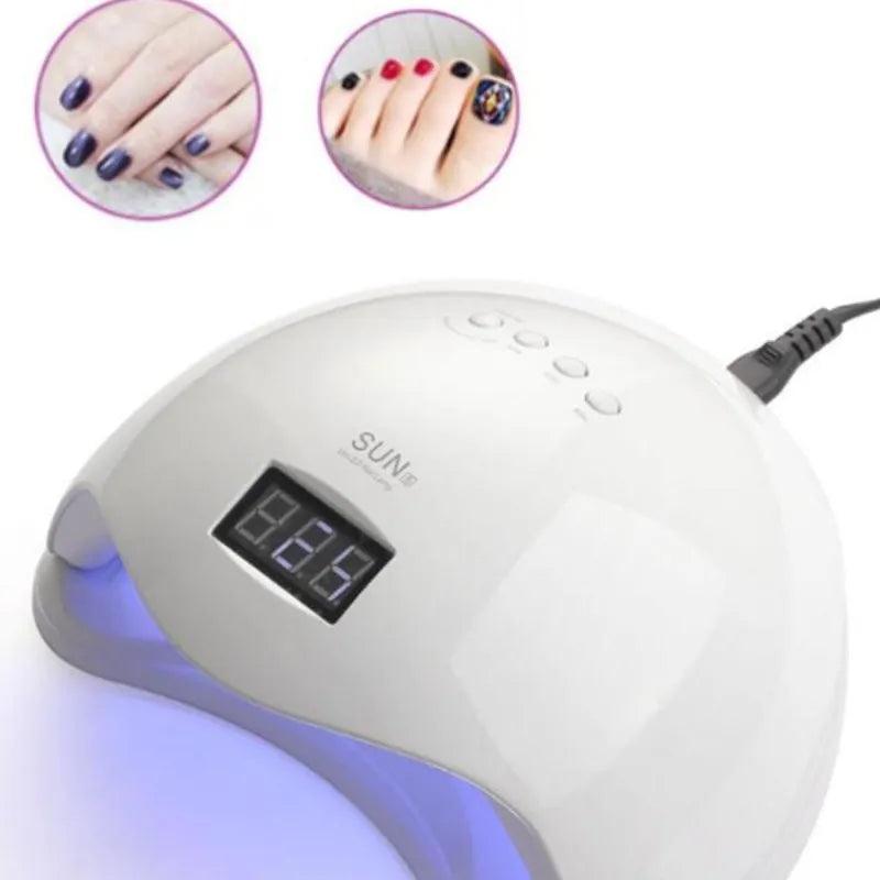 Cabine Estufa De Unha Sun 5 Digital 48w Bivolt 24 leds Uv Para Unhas Gel Acrígel