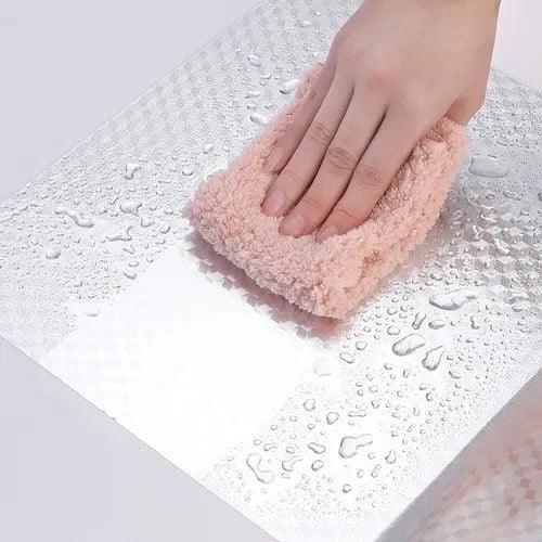 Papel de parede de alumínio adesivo à prova d'água e anti-óleo para armário de cozinha