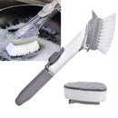 Escova de Limpeza 2 em 1 Dispenser Detergente