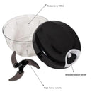 Processador de alimentos manual.