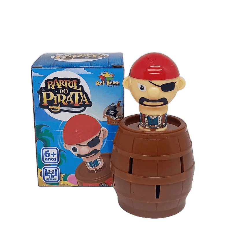 Brinquedo Pula Pirata Barril