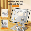 Rotativa Tablet Stand Adequado para iPad, Suporte Tablet Dobrável Ajustável, Alumínio Telefone Desktop Stand, Adequado para Aulas Online, 360 °