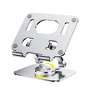 Rotativa Tablet Stand Adequado para iPad, Suporte Tablet Dobrável Ajustável, Alumínio Telefone Desktop Stand, Adequado para Aulas Online, 360 °
