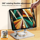 Rotativa Tablet Stand Adequado para iPad, Suporte Tablet Dobrável Ajustável, Alumínio Telefone Desktop Stand, Adequado para Aulas Online, 360 °