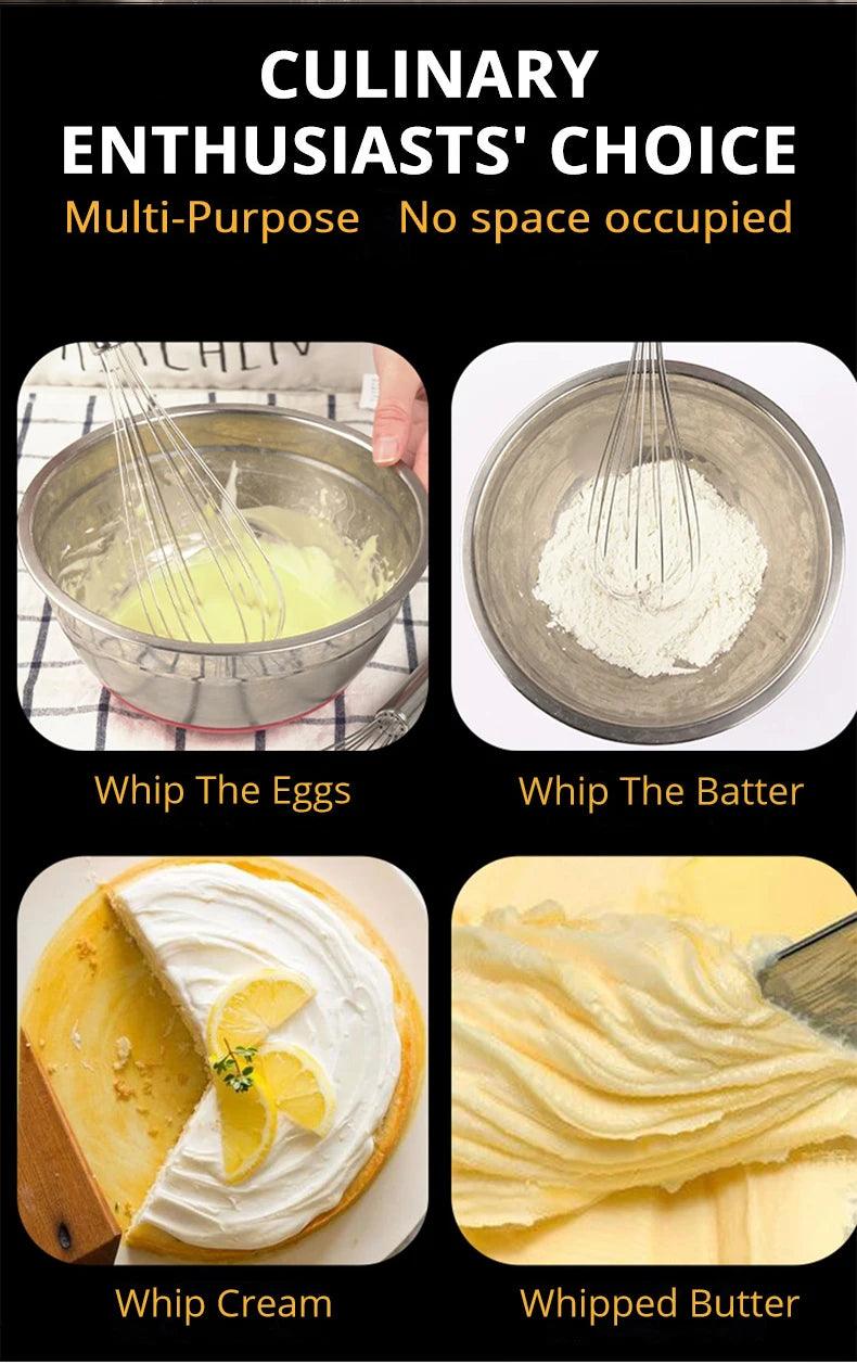 Semi-automático Batedor de Ovos Manual Misturador