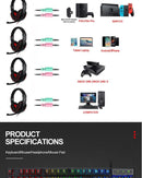 Teclado Mouse Suit Kit 4 em 1 Jogo Com Fio RGB Retroiluminação USB Inglês Mecânico Sensação Teclado Combo para PC Laptop