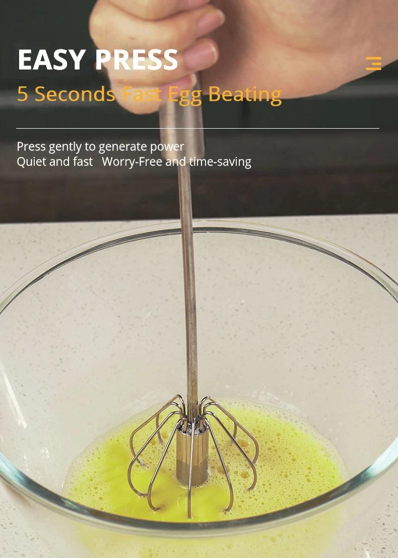 Semi-automático Batedor de Ovos Manual Misturador