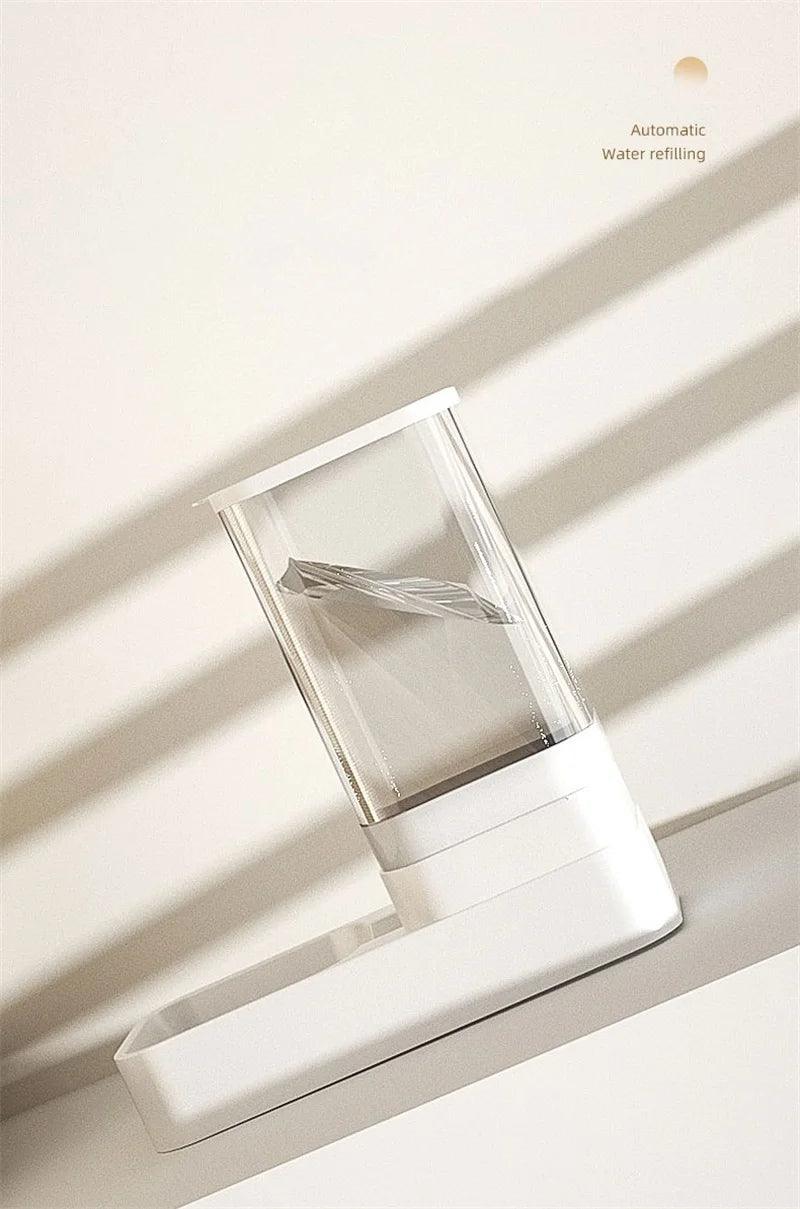 Tigela de Água Transparente Recipiente de Armazenamento de Alimentos para de Gato e Cachorro Acessórios