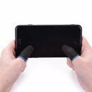 Par Luva De Dedo Gamer Para Jogar Pubg Free Fire  brilho  preto