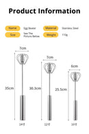 Semi-automático Batedor de Ovos Manual Misturador