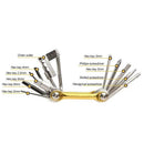 Canivete Ferramentas Ciclismo 12 Funções Chaveiro Espátula Reparo Bicicleta Bicicleta l