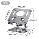 Rotativa Tablet Stand Adequado para iPad, Suporte Tablet Dobrável Ajustável, Alumínio Telefone Desktop Stand, Adequado para Aulas Online, 360 °