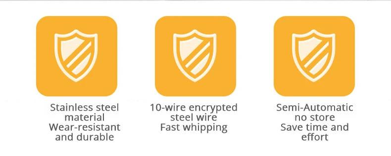 Semi-automático Batedor de Ovos Manual Misturador