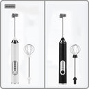 Mixer Recarregavel 2 em 1 Eletrico Misturador Batedor Ovo Leite Café