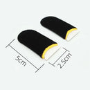 Par Luva De Dedo Gamer Para Jogar Pubg Free Fire  brilho  preto