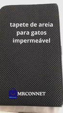 Tapete de caixa de areia para gatos de camada dupla de EVA à prova d'água, tapete antiderrapante para areia