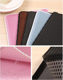 Tapete de caixa de areia para gatos de camada dupla de EVA à prova d'água, tapete antiderrapante para areia